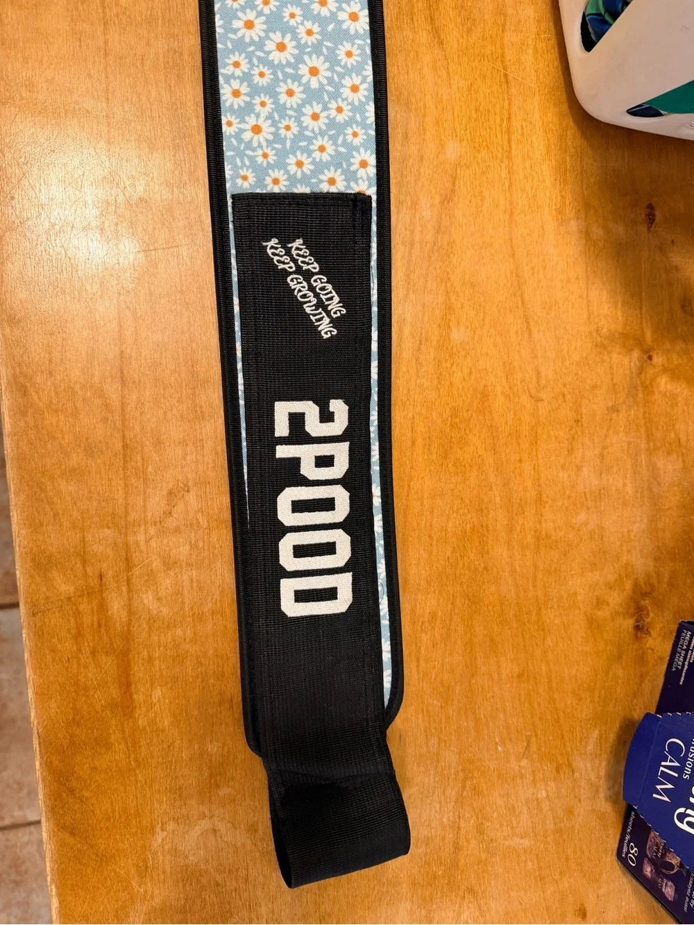 Daisy-Print Light Blue lifting belt